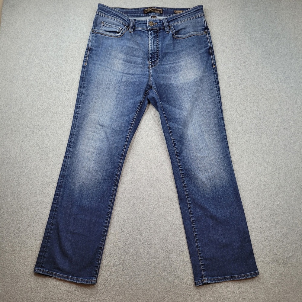 34 Heritage Charisma Jeans Mens 34x30 Blue Comfort-Rise Classic Straight Leg